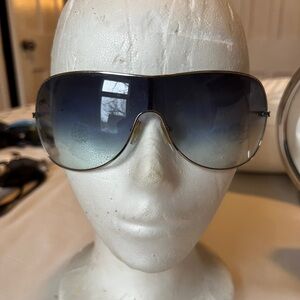 Giorgio Armani Blue Gradient Aviator Sunglasses
